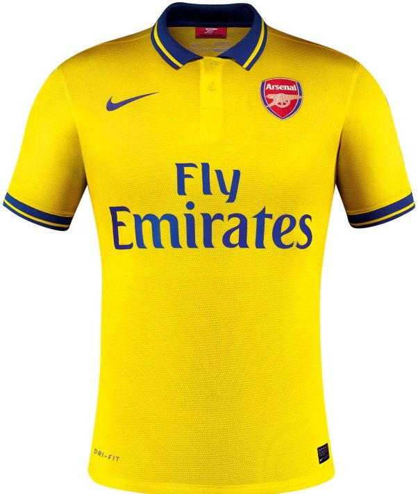 arsenal yellow jersey